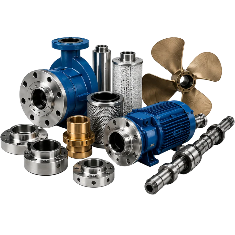 Technical stores and marine components