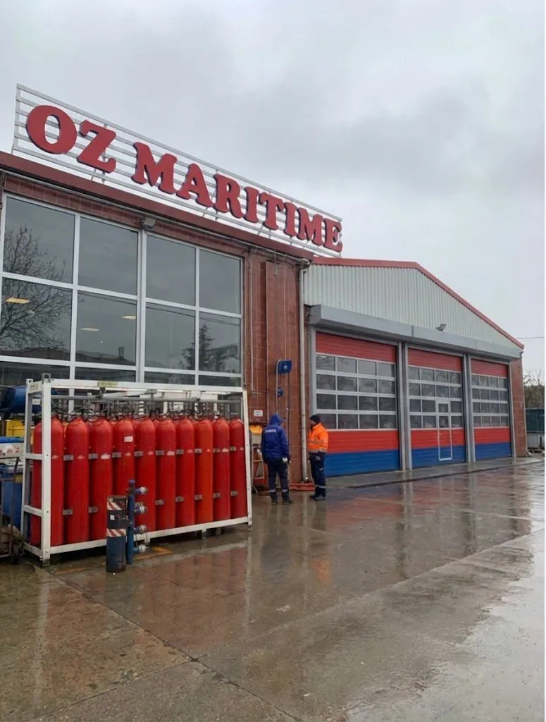 Marine safety cylinders prepared outside the workshop
